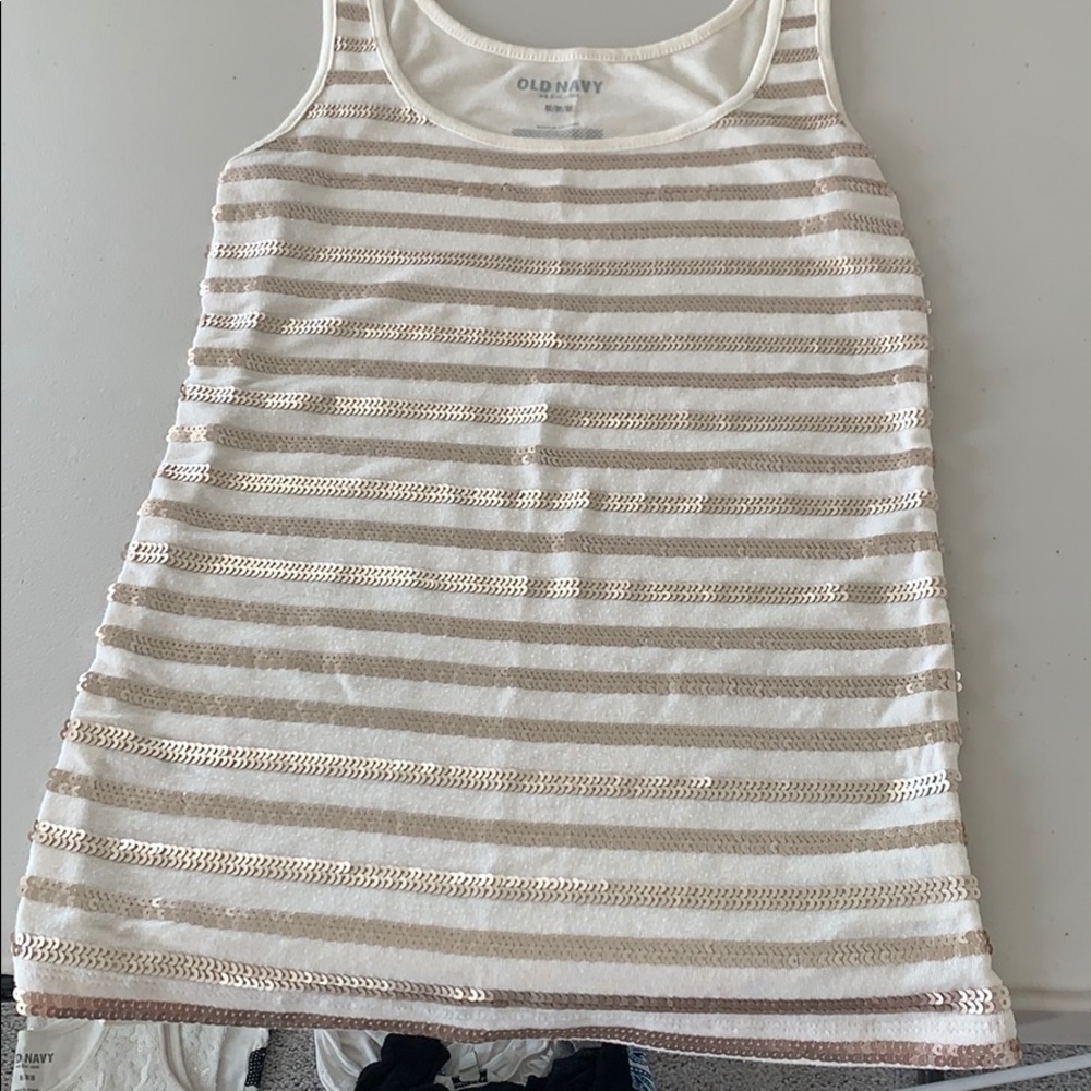 Sequined Tank Top